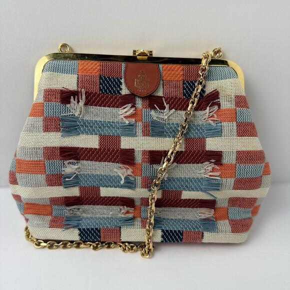 Authentic Mark Cross x Meghan Spielman Handwoven Rare The Susanna Bag - Picture 2 of 14